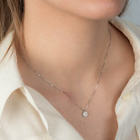 Mirco visconti girocollo fiore con brillanti 0,21 ct