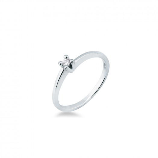Mirco visconti anello solitario 4 punte 0,05 ct