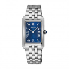 Seiko classic lady rectangle blu