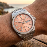 Festina swiss made day-date salmon