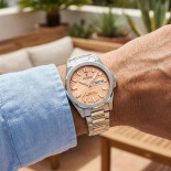 Festina swiss made day-date salmon