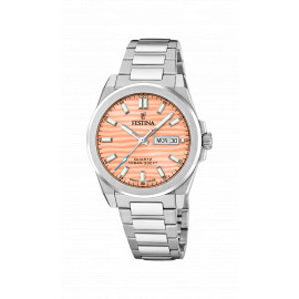 Festina swiss made day-date salmon