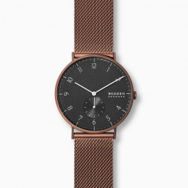 Skagen aaren brown mesh