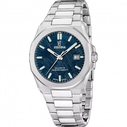 Festina swiss made stone blu