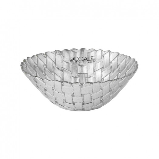 Dogale ciotola intreccio argento 16 cm