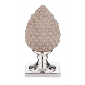 Valenti pigna tortora base argento 9 cm