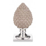 Valenti pigna tortora base argento 9 cm