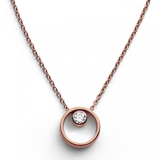 Skagen jewels collana elin crystal circle rg