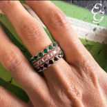 Nelson anello mini marrakech tsavorite verde