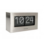 Karlsson boxed flip orologio da tavolo acciaio