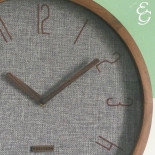 Karlsson canvas orologio da parete grigio