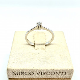 Mirco visconti anello solitario 6 punte 0,04 ct