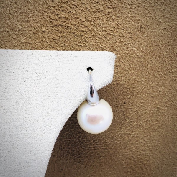 ViMon Orecchini Ballerine Con Perla In Argento 925 - Gioielli A Monachella, Made In Italy, Con Sacchetto E Panno Lucidante, Regalo Per Danzatrici