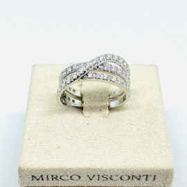 Mirco visconti fascia intreccio con brillanti 0,80 ct