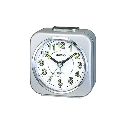 Casio sveglia beep alarm snooze quadrata silver