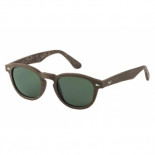 We wood occhiali dimos sequoia mat silver green solid polarized