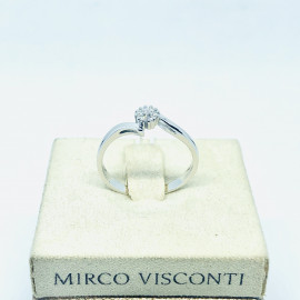 Mirco visconti solitario fiore 0,05 ct