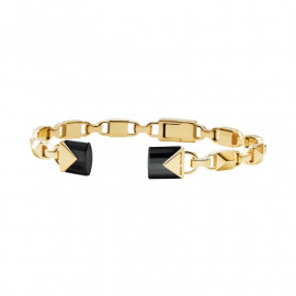Michael kors bracciale rigido aperto gt con lucchetti neri