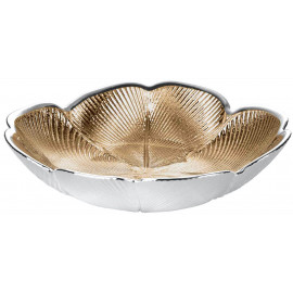 Argenesi ciotola quadrifoglio 22 cm oro