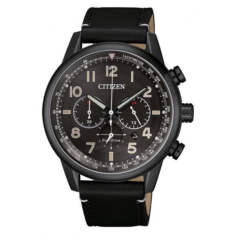 Citizen of collection military chrono black edition pelle ca4425-28e