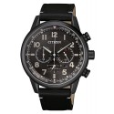 Citizen of collection military chrono black edition pelle ca4425-28e