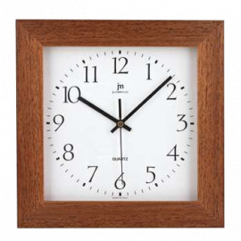 Orologio quadrato lowell 27 cm ciliegio