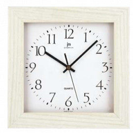 Orologio quadrato lowell 27 cm rovere bianco 