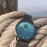 Skagen holst gunmetal crono mesh