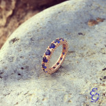 Nelson anello mini marrakech zirconi blu