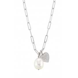 Nomination collana white dream perla e cuore st