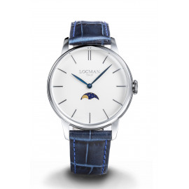 Locman 1960 uomo fasi luna blu pelle