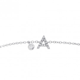 Mirco visconti bracciale con lettera a di brillanti 