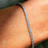 Mirco visconti bracciale tennis lapidato medio con brillanti