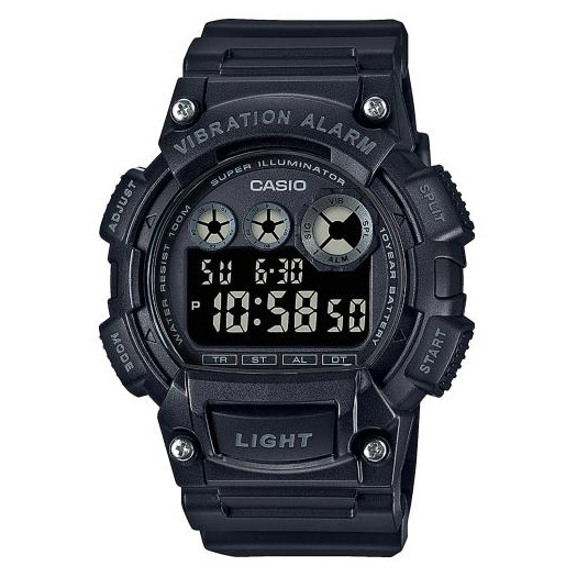 Casio collection basic digital black w-735h-1bvef