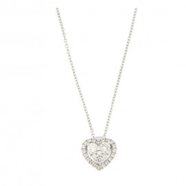 Mirco visconti girocollo con cuore magic 0,15 ct