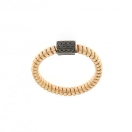 Ercolani anello gas in oro rosa con brillanti neri