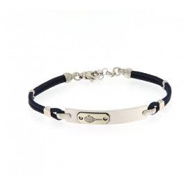 Donnini bracciale sagola con piastrina tennis