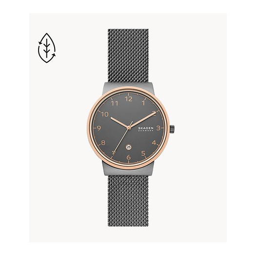 Skagen ancher charcoal steel 