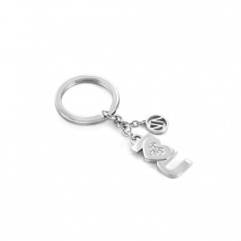 Nomination portachiavi keyrings i love you con cristalli