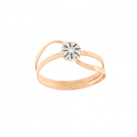 Di.fi anello fantasia fiore magic 0,08 ct