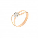 Di.fi anello fantasia fiore magic 0,08 ct