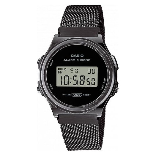 Casio vintage round black milano a171wemb-1aef