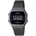 Casio vintage iconic gunmetal milano a168wemb-1bef