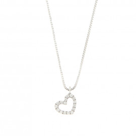 Mirco visconti girocollo con cuore forato 0,05 ct