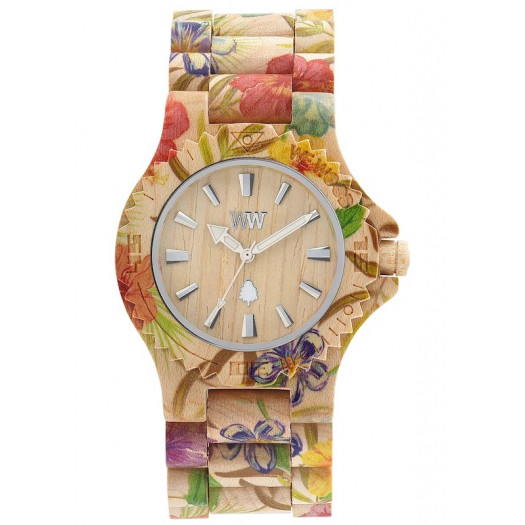 We wood date flower beige