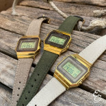 Casio vintage slim gold cordura olive a700wegl-3aef