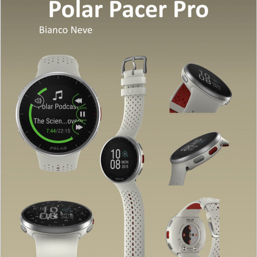 Polar pacer pro white red s-l
