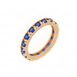 Nelson anello mini marrakech zirconi blu