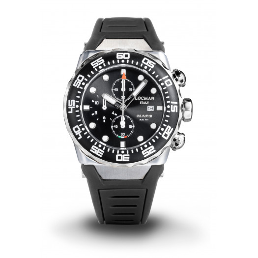 Locman mare 300 m crono black silicone Locman mare 300 m crono black silicone