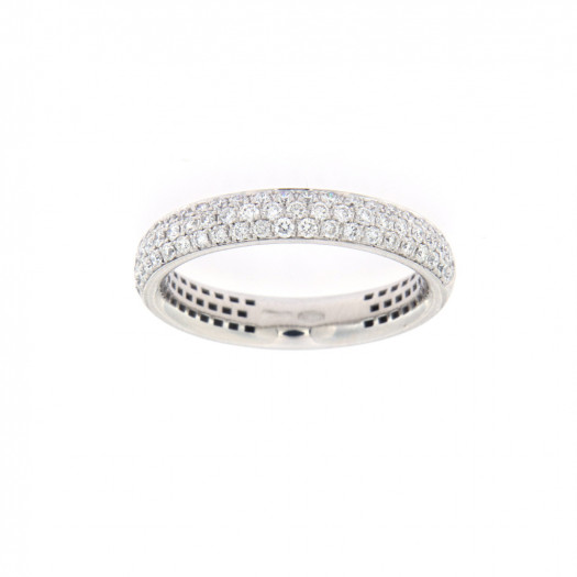 Di.fi fede 3 4 con tre fili di brillanti 0 58 ct